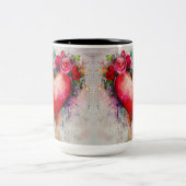 Tasse 2 Couleurs Personalized Valentine Coffee Mug ツートーンマグカップ (中央)