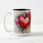 Tasse 2 Couleurs Personalized Valentine Coffee Mug ツートーンマグカップ (左)