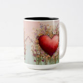 Tasse 2 Couleurs Personalized Valentine Coffee Mug ツートーンマグカップ (正面右)