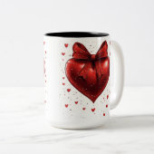 Tasse 2 Couleurs Personalized Valentine Coffee Mug ツートーンマグカップ (正面右)