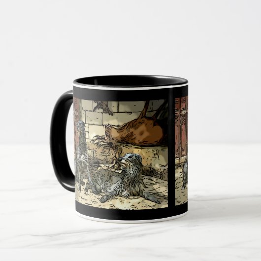 Tasse 2 Couleurs Retour de chasse マグカップ (正面左)