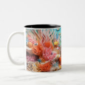 Tasse 2 Couleurs Under the sea Mug, Ocean Vibes Dr ツートーンマグカップ (左)