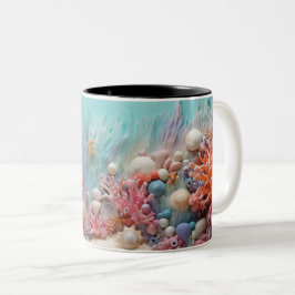 Tasse 2 Couleurs Under the sea Mug, Ocean Vibes Dr ツートーンマグカップ