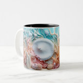 Tasse 2 Couleurs Under the sea Mug, Ocean Vibes Dr ツートーンマグカップ (正面左)