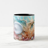 Tasse 2 Couleurs Under the sea Mug, Ocean Vibes Dr ツートーンマグカップ (中央)