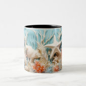 Tasse 2 Couleurs Under the sea Mug, Ocean Vibes Dr ツートーンマグカップ (中央)