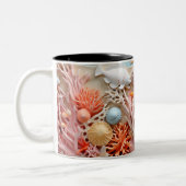 Tasse 2 Couleurs Under the sea Mug, Ocean Vibes Dr ツートーンマグカップ (左)