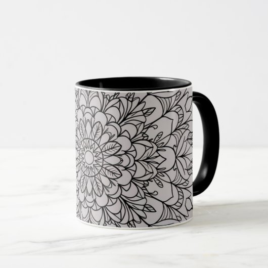 tasse à café avec caligraphie arabe マグカップ (正面右)