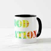 Tasse à café avec inscription GOOD VIBRATIONS マグカップ (正面右)