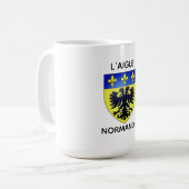 Tasse à Café - Blason de L'Aigle - Normandie コーヒーマグカップ (正面左)