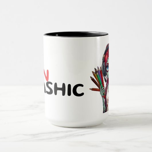 Tasse à café | J'aime mon Akashic | Zombie Elodie マグカップ (中央)