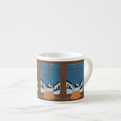 Tasse à Expresso Hivernale Scène de Boule à Neige エスプレッソカップ (正面右)