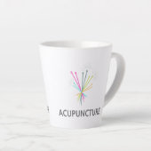 Tasse Acupuncture, cadeau acupuncteur カフェラテマグ (右アングル)