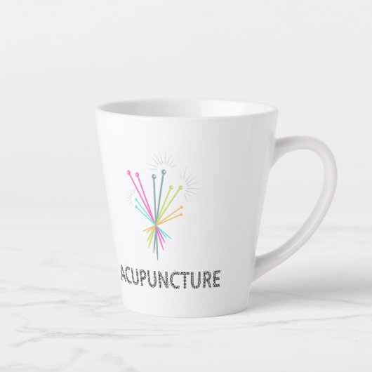 Tasse Acupuncture, cadeau acupuncteur カフェラテマグ (右)