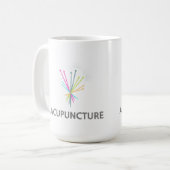 Tasse Acupuncture, cadeau acupuncteur  コーヒーマグカップ (正面左)
