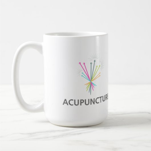 Tasse Acupuncture, cadeau acupuncteur  コーヒーマグカップ (左)
