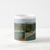 Tasse An der Loreley im Mittelrheintal コーヒーマグカップ (中央)