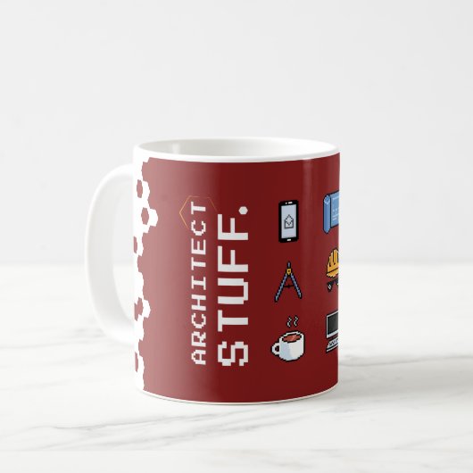 Tasse Architect Stuff コーヒーマグカップ (正面左)