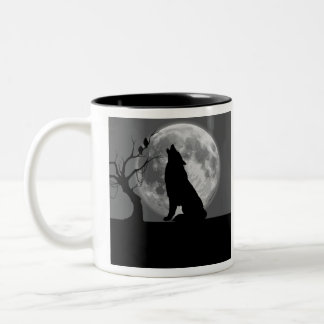 Tasse Artistique Nature et Pleine Lune ツートーンマグカップ