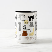 Tasse avec chats ツートーンマグカップ (中央)