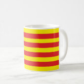 Tasse avec drapeau Catalan "Senyera" コーヒーマグカップ (正面右)
