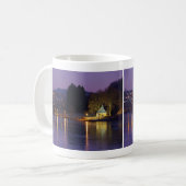 Tasse Biggesee in Olpe bei Nacht コーヒーマグカップ (正面左)