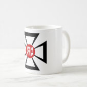 Tasse blanche classique DESIGN AFRICA コーヒーマグカップ (正面右)