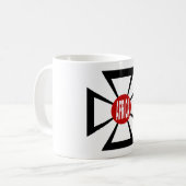 Tasse blanche classique DESIGN AFRICA コーヒーマグカップ (正面左)