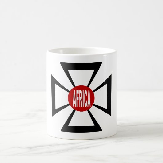 Tasse blanche classique DESIGN AFRICA コーヒーマグカップ (中央)