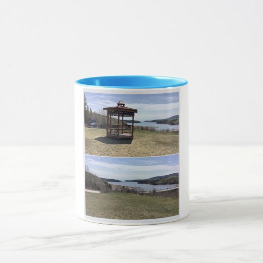 tasse bleu , les bergeronnes マグカップ (中央)