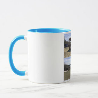 tasse bleu , les bergeronnes マグカップ
