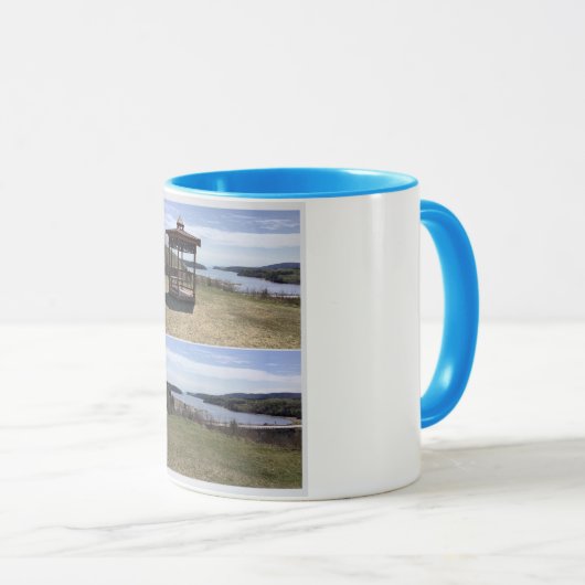 tasse bleu , les bergeronnes マグカップ (正面右)