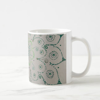 Tasse Blume grün コーヒーマグカップ