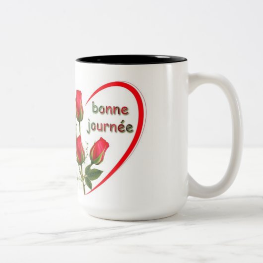 Tasse Bonne journée avec Rose ツートーンマグカップ (右)