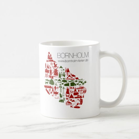 Tasse "Bornholm Logo" (Linkshänder) コーヒーマグカップ (右)