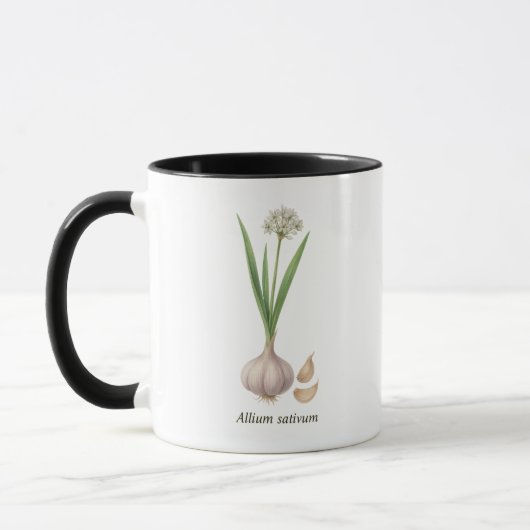 Tasse botanique Allium sativum マグカップ (左)