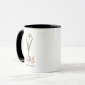 Tasse botanique Allium sativum マグカップ (正面左)
