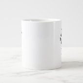 Tasse Bouquet de Fleurs personnalisée prénom ジャンボコーヒーマグカップ (正面)