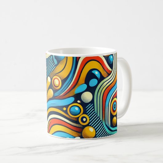 Tasse café Wax africain コーヒーマグカップ (正面右)