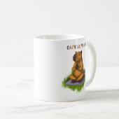 Tasse capybara au yoga コーヒーマグカップ (正面右)