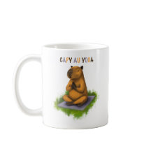 Tasse capybara au yoga