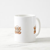 tasse chaton et croissants コーヒーマグカップ (正面右)