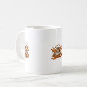 tasse chaton et croissants コーヒーマグカップ (正面左)