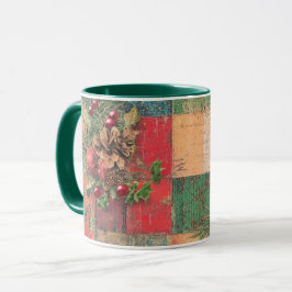 Tasse Christmas Collage Junk Journal Var01 マグカップ