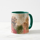 Tasse Christmas Collage Junk Journal Var06 マグカップ (正面右)