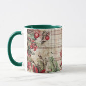 Tasse Christmas Collage Junk Journal Var08 マグカップ (左)