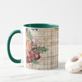 Tasse Christmas Collage Junk Journal Var09 マグカップ