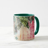 Tasse Christmas Collage Junk Journal Var10 マグカップ (正面右)