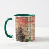 Tasse Christmas Collage Junk Journal Var14 マグカップ (左)