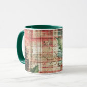 Tasse Christmas Collage Junk Journal Var14 マグカップ (正面左)